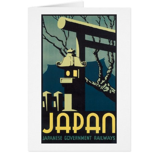 Japan, Japanese Govt Railways Travel Poster Card