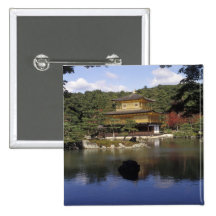 Japan, Kyoto, Golden Pavilion, Zen Temple Pinback Button