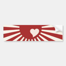 Japan Love Bumper Sticker