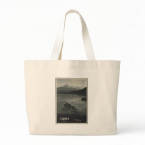 Japan Mount Fuji and Lake Motosu Canvas Bags