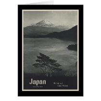 Japan Mount Fuji and Lake Motosu Greeting Card