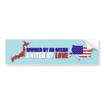 JAPAN RELIEF - UNITED BY LOVE BUMPER STICKER
