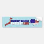 JAPAN RELIEF - UNITED BY LOVE BUMPER STICKER