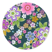 Japan, Sakura, Kimono, Origami, Chiyogami, Flower, Stickers