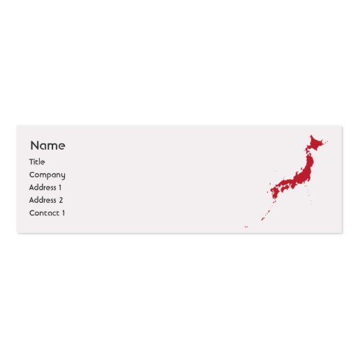 Japan - Skinny Business Cards