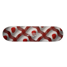 Japan Waving Flag Custom Skate Board