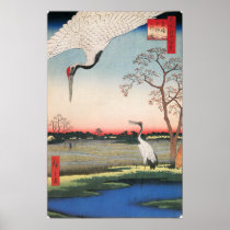 Japanese Art Egrets Posters