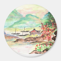 Japanese Art for your refrigerator Magnets
