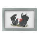 Japanese Bantams Mottled Belt Buckles