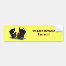 Japanese Bantams Mottled Bumper Sticker