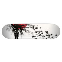 Japanese Butterflies Skateboard