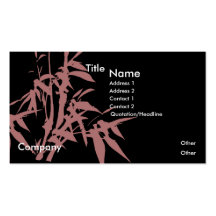 Japanese Calligraphy Business Card