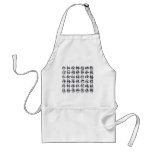 Japanese character regarding the wood black aprons