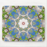 japanese cherries mandala mousepad