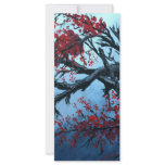 japanese cherry blossom flower tree  oriental art rack cards