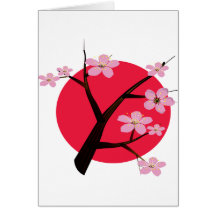 Japanese Cherry Blossom Tattoo Cards