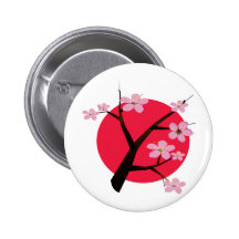 Japanese Cherry Blossom Tattoo Pins
