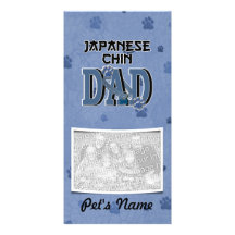 Japanese Chin DAD Photo Card