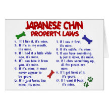 JAPANESE CHIN Property Laws 2 Card
