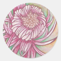 Japanese Chrysanthemums Stickers