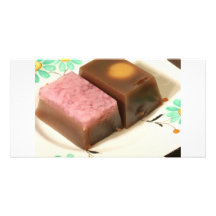 Japanese confectionery customized photo card