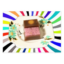 Japanese confectionery swirl business cards