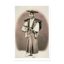 Japanese Court Official or Samurai, c.1870s (hand- posters