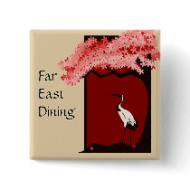 Japanese Crane Button