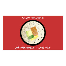 Japanese cuisine restaurant business cards