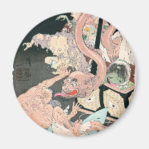 Japanese Demons and Ghosts Refrigerator Magnet