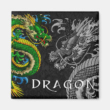 Japanese Dragon Refrigerator Magnets