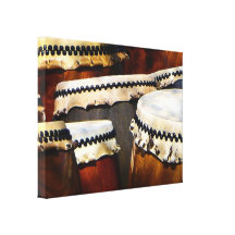 Japanese Drums Stretched Canvas Prints