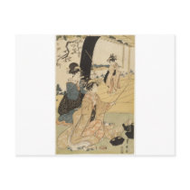 Japanese Females practicing archery c. 1798 Post Card
