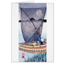 Japanese Fisherman no.2 Greeting Cards
