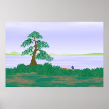 Japanese Fisherman Poster