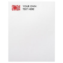 JAPANESE FLAG PERSONALIZED LETTERHEAD