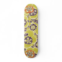 Japanese Flower Blossoms Vintage Skate Deck