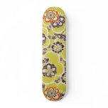 Japanese Flower Blossoms Vintage Skate Deck skateboards