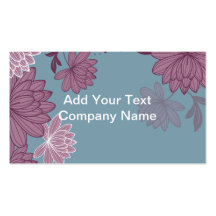 Japanese Flowers Business Cards