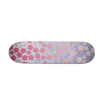Japanese Flowers Skateboard Mini