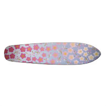 Japanese Flowers Skateboard Oldschool