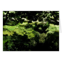 Japanese Garden impression Greeting Cards