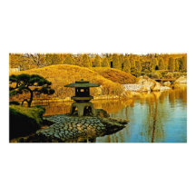 Japanese Garden Photo Card Template