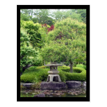japanese garden post card