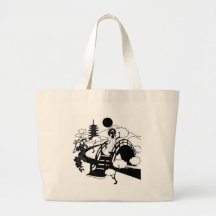 japanese garden tote bag