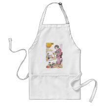 Japanese Girl and Dolls Apron
