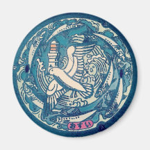 Japanese Manhole Cover Design 冷蔵庫用マグネット