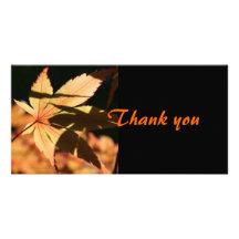 Japanese Maple (2) - Thank you Personalized Photo Card