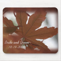 Japanese Maple Leaf Wedding Mousepad