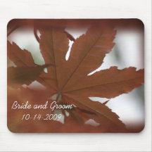 Japanese Maple Leaf Wedding Mousepad